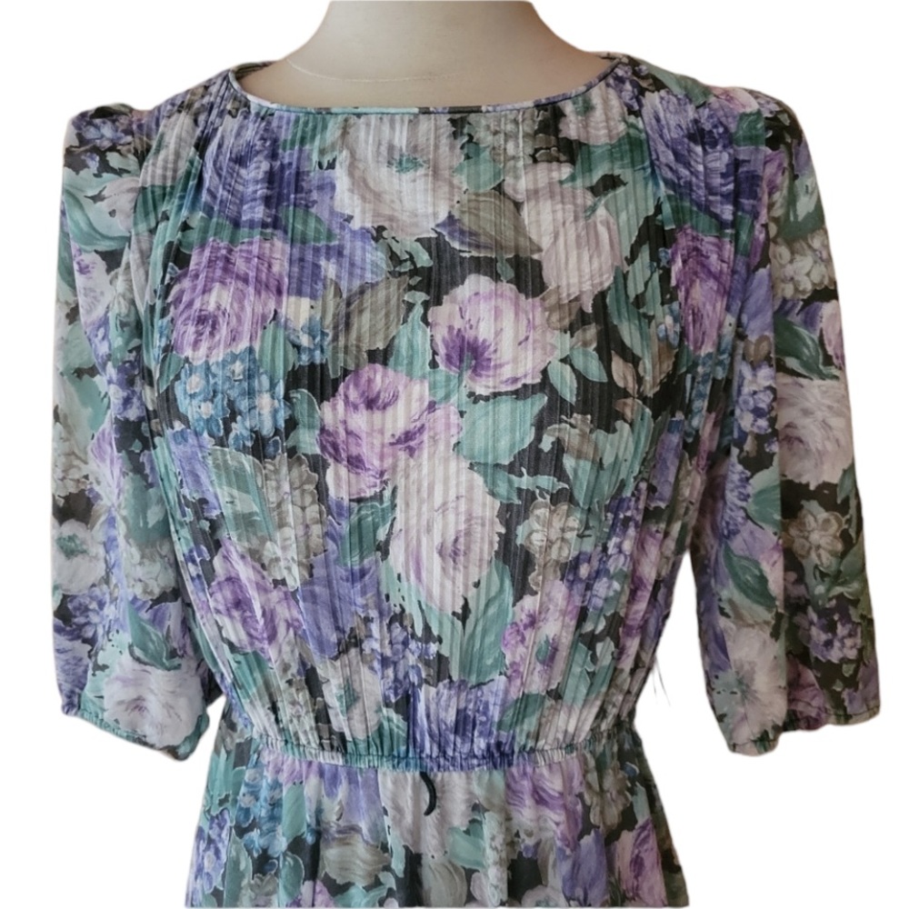 Vintage S.L. Petites Floral‎ Dress - Picture 2 of 6